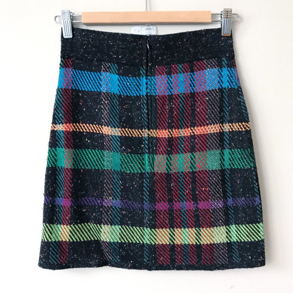 Cecilia Prado Confetti Plaid Sweater Mini Skirt - Picture 5 of 8